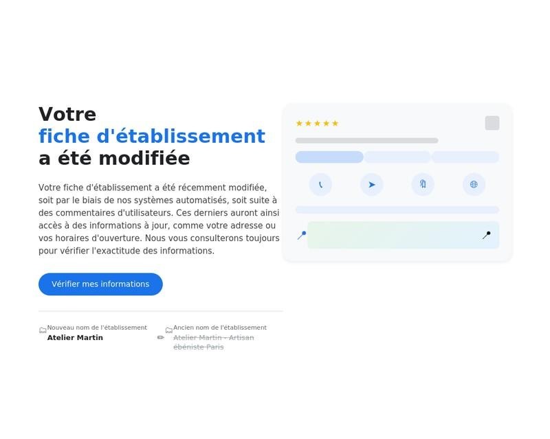Google renomme des fiches Google Business Profile bourrées de mots-clés