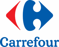 Carrefour — C central en négatif
